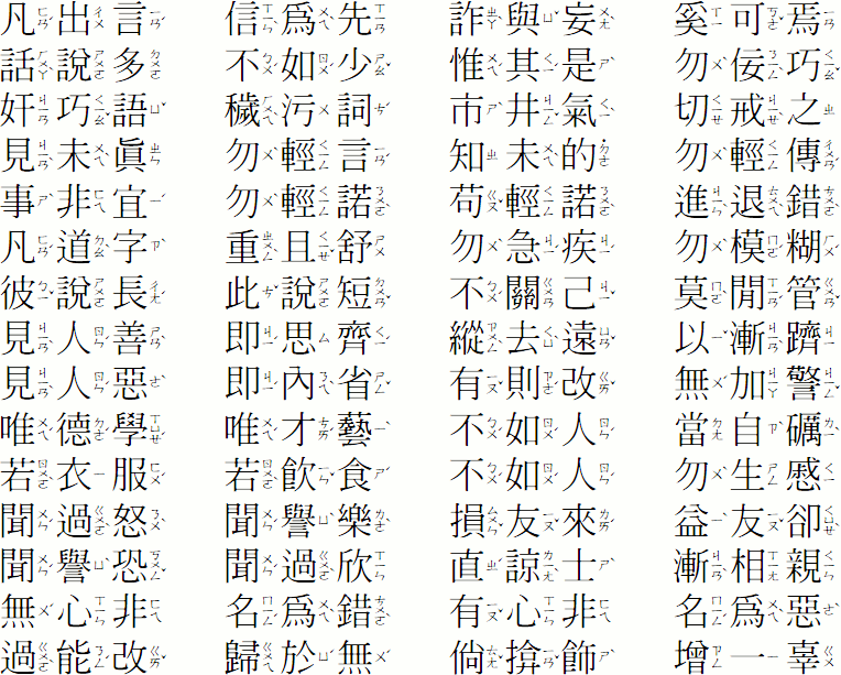 【弟子規最完整版】影片版、注音版、純文字版、白話註解、翻譯